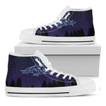 Virgo Constellation Print White High Top Shoes