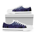 Virgo Constellation Print White Low Top Sneakers