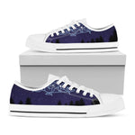 Virgo Constellation Print White Low Top Shoes