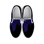 Virgo Constellation Print White Slip On Shoes