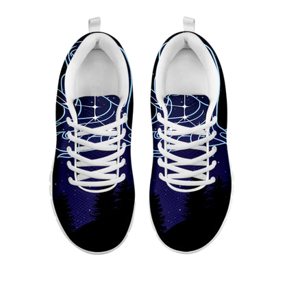 Virgo Constellation Print White Sneakers
