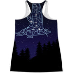Virgo Constellation Print Women's Racerback Tank Top