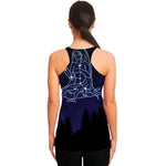 Virgo Constellation Print Women's Racerback Tank Top