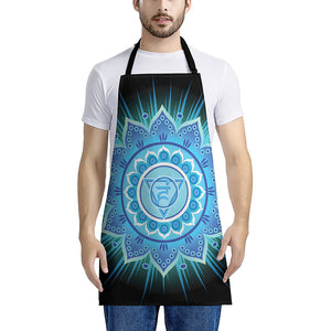 Vishuddha Chakra Mandala Print Apron