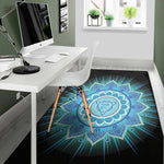 Vishuddha Chakra Mandala Print Area Rug