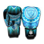 Vishuddha Chakra Mandala Print Boxing Gloves