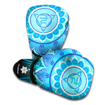 Vishuddha Chakra Mandala Print Boxing Gloves