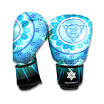 Vishuddha Chakra Mandala Print Boxing Gloves
