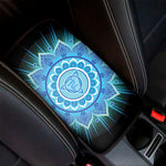 Vishuddha Chakra Mandala Print Car Center Console Cover