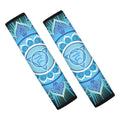 Vishuddha Chakra Mandala Print Car Seat Belt Covers