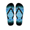 Vishuddha Chakra Mandala Print Flip Flops