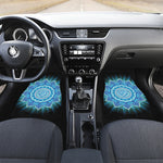 Vishuddha Chakra Mandala Print Front Car Floor Mats