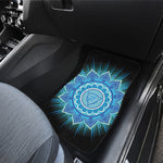 Vishuddha Chakra Mandala Print Front Car Floor Mats
