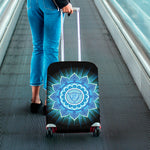 Vishuddha Chakra Mandala Print Luggage Cover