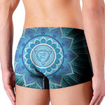 Vishuddha Chakra Mandala Print Men's Boxer Briefs