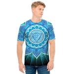 Vishuddha Chakra Mandala Print Men's T-Shirt