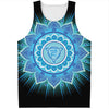 Vishuddha Chakra Mandala Print Men's Tank Top