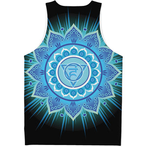 Vishuddha Chakra Mandala Print Men's Tank Top