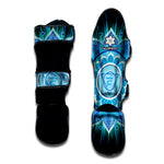 Vishuddha Chakra Mandala Print Muay Thai Shin Guard