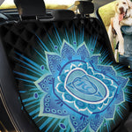 Vishuddha Chakra Mandala Print Pet Car Back Seat Cover
