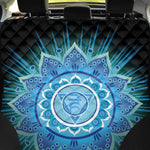 Vishuddha Chakra Mandala Print Pet Car Back Seat Cover