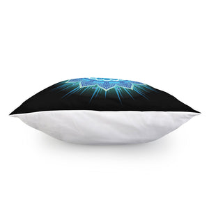 Vishuddha Chakra Mandala Print Pillow Cover