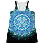 Vishuddha Chakra Mandala Print Women's Racerback Tank Top