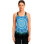 Vishuddha Chakra Mandala Print Women's Racerback Tank Top
