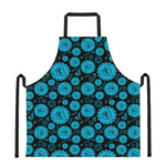 Vishuddha Chakra Pattern Print Apron