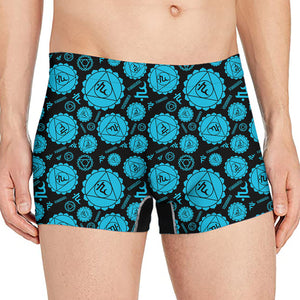 Vishuddha Chakra Pattern Print Men's Boxer Briefs