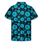 Vishuddha Chakra Pattern Print Men's Short Sleeve Shirt