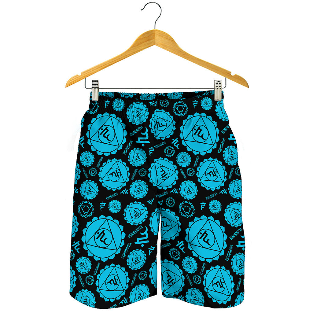 Vishuddha Chakra Pattern Print Men's Shorts