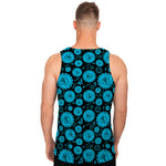 Vishuddha Chakra Pattern Print Men's Tank Top