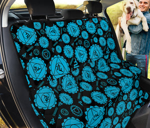 Vishuddha Chakra Pattern Print Pet Car Back Seat Cover