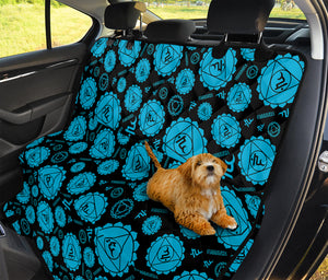 Vishuddha Chakra Pattern Print Pet Car Back Seat Cover