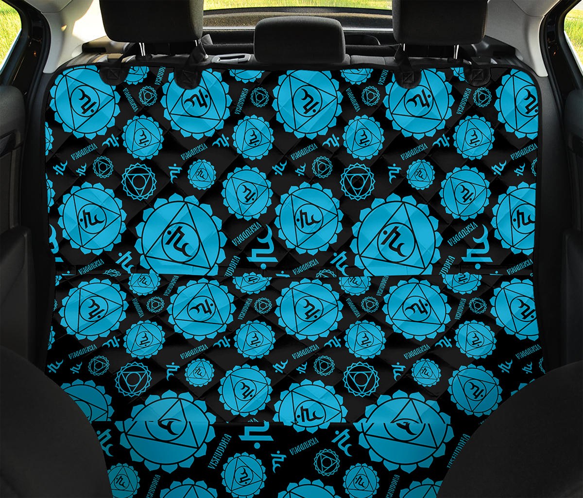 Vishuddha Chakra Pattern Print Pet Car Back Seat Cover