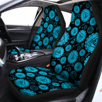 Vishuddha Chakra Pattern Print Universal Fit Car Seat Covers