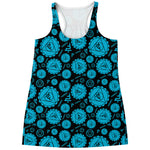 Vishuddha Chakra Pattern Print Women's Racerback Tank Top
