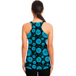 Vishuddha Chakra Pattern Print Women's Racerback Tank Top