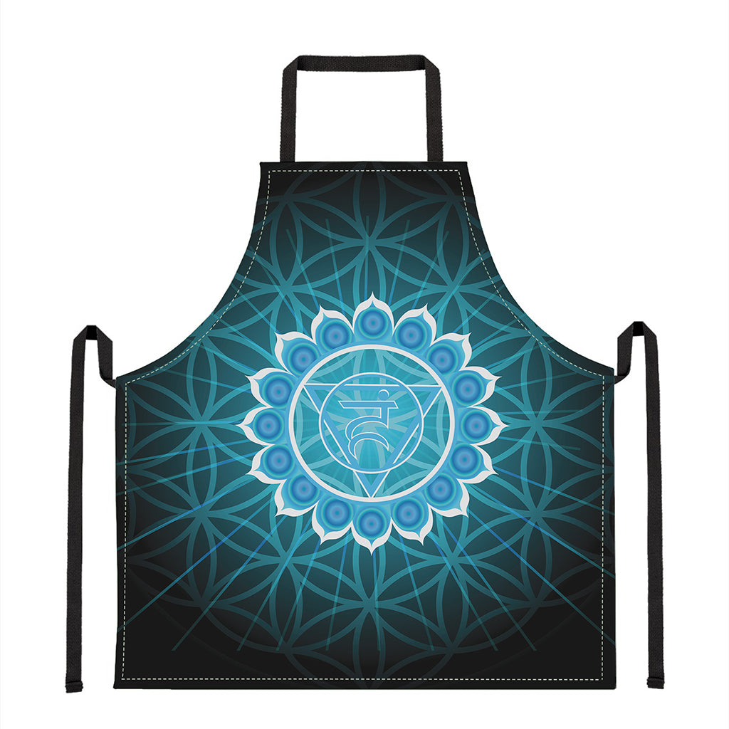 Vishuddha Chakra Spiritual Print Apron