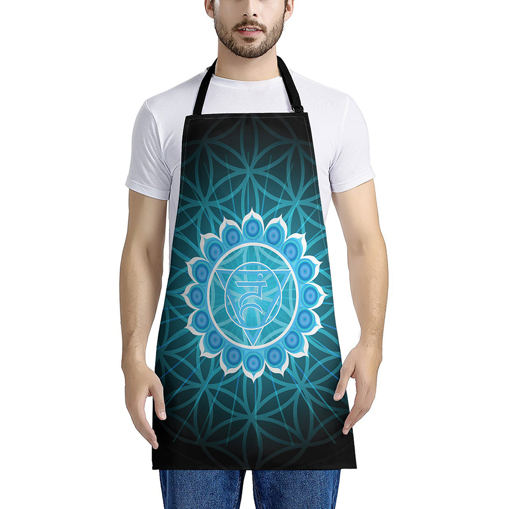 Vishuddha Chakra Spiritual Print Apron