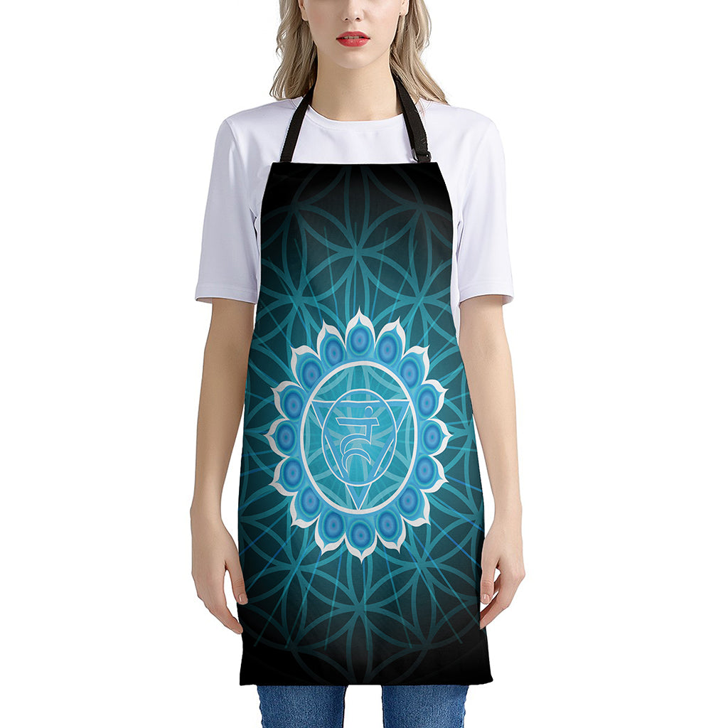 Vishuddha Chakra Spiritual Print Apron