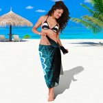Vishuddha Chakra Spiritual Print Beach Sarong Wrap