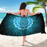 Vishuddha Chakra Spiritual Print Beach Sarong Wrap