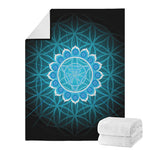 Vishuddha Chakra Spiritual Print Blanket