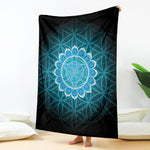 Vishuddha Chakra Spiritual Print Blanket