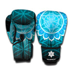 Vishuddha Chakra Spiritual Print Boxing Gloves