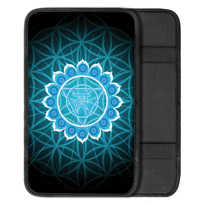 Vishuddha Chakra Spiritual Print Car Center Console Cover