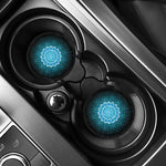 Vishuddha Chakra Spiritual Print Car Coasters