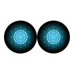 Vishuddha Chakra Spiritual Print Car Coasters